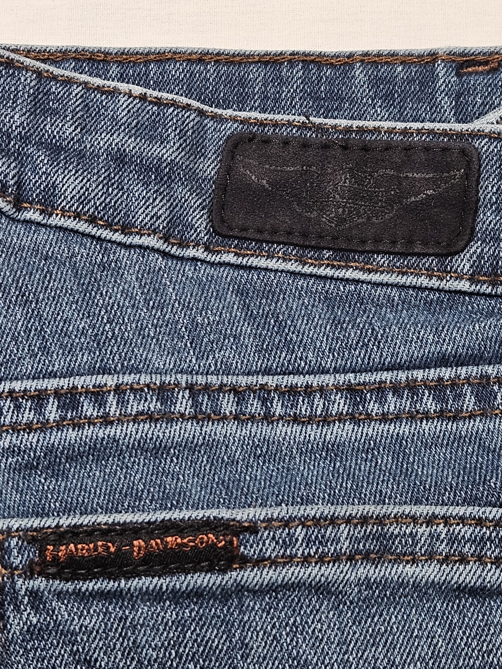 Harley Davidson Women's Size 12 Blue Denim Bootcut Jeans MotorClothes Biker